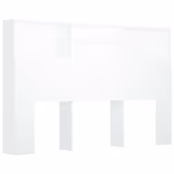 vidaXL Headboard Cabinet Bedroom Bookcase Headboard Furniture Multi Colours - white