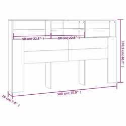 VidaXL 811883 headboard/footboard Oak - Additional view 7