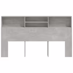 vidaXL Headboard Cabinet Bedroom Bookcase Headboard Furniture Multi Colours - concrete grey - Additional view 3