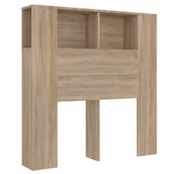 vidaXL Headboard Cabinet Indoor Bookcase Headboard Furniture Multi Colours - sonoma oak - Additional view 2