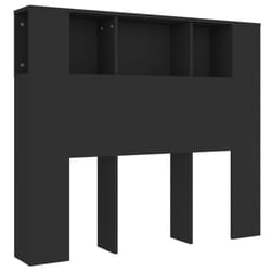 vidaXL Headboard Cabinet Bed Headboard Home Indoor Bedroom Bookcase Headboard - black