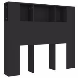vidaXL Headboard Cabinet Bed Headboard Home Indoor Bedroom Bookcase Headboard - black