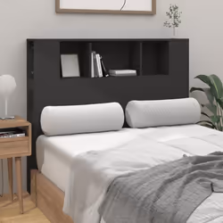 vidaXL Headboard Cabinet Bed Headboard Home Indoor Bedroom Bookcase Headboard - black