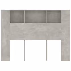 vidaXL Headboard Cabinet Bedroom Bookcase Bed Headboard Bed Backboard Cabinet - concrete grey
