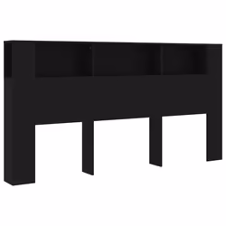 VidaXL 811953, Black, Wood, 2000 mm, 104.5 cm, 185 mm