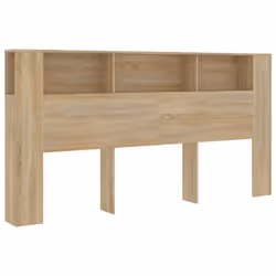 vidaXL Headboard Cabinet Bookcase Headboard Indoor Furniture Multi Colours - sonoma oak - Additional view 3