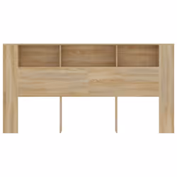 vidaXL Headboard Cabinet Bookcase Headboard Indoor Furniture Multi Colours - sonoma oak - Additional view 4