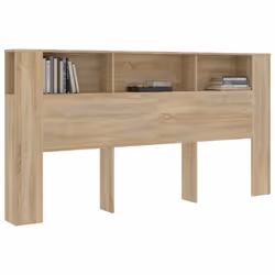 vidaXL Headboard Cabinet Bookcase Headboard Indoor Furniture Multi Colours - sonoma oak - Additional view 6