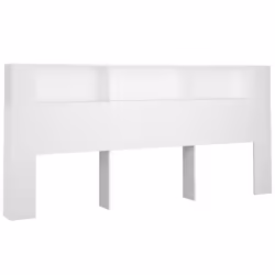 VidaXL 811961, White, Wood, 2200 mm, 104.5 cm, 185 mm