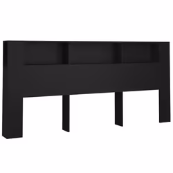 VidaXL 811962, Black, Wood, 2200 mm, 104.5 cm, 185 mm