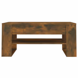vidaXL Coffee Table Engineered Wood Centre Side Table Furniture Multi Colours - smoked oak - Additional view 4