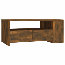 vidaXL Coffee Table Couch Table Indoor Furniture Engineered Wood Multi Colours - smoked oak