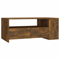 vidaXL Coffee Table Couch Table Indoor Furniture Engineered Wood Multi Colours - smoked oak