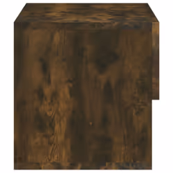 vidaXL Wall Bedside Cabinet Floating Nightstand Bedside Unit Hanging Cabinet - smoked oak, 1 - Additional view 5