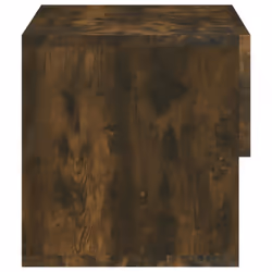vidaXL Wall Bedside Cabinet Floating Nightstand Bedside Unit Hanging Cabinet - smoked oak, 2 - Additional view 7