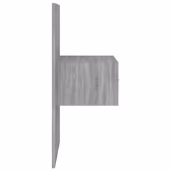 vidaXL Wall Bedside Cabinet Floating Nightstand Bedside Unit Hanging Cabinet - grey sonoma, 1 - Additional view 6