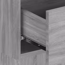 vidaXL Wall Bedside Cabinet Floating Nightstand Bedside Unit Hanging Cabinet - grey sonoma, 1 - Additional view 7
