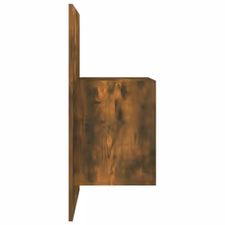 vidaXL 1/2x Wall Bedside Cabinet Home Bed Cabinet Furniture Multi Colours - smoked oak, 1 - Additional view 7