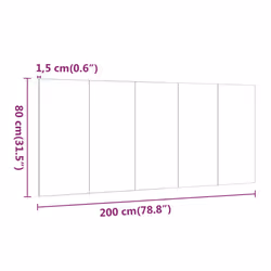 VidaXL 816978 headboard/footboard Brown, Oak - Additional view 7