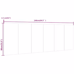 VidaXL 816980 headboard/footboard Grey, Oak - Additional view 7
