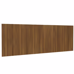 vidaXL Wall Headboard Bed Header Bedroom Wall Bed Headboard Engineered Wood - brown oak