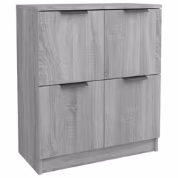 vidaXL Sideboard Console Cabinet Storage Cupboard Highboard Engineered Wood - grey sonoma