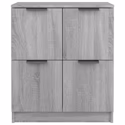 vidaXL Sideboard Console Cabinet Storage Cupboard Highboard Engineered Wood - grey sonoma - Additional view 5