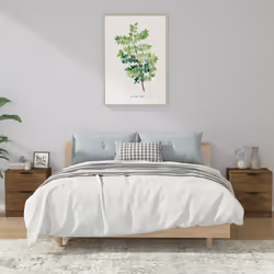 VidaXL 817038 nightstand/bedside table Oak