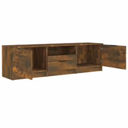 vidaXL TV Cabinet Engineered Wood Living Room Indoor Media Unit Multi Colours - smoked oak - Additional view 5