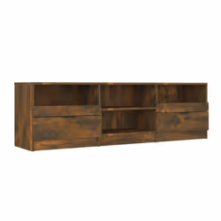 vidaXL TV Cabinet Engineered Wood Entertainment Centre Furniture Multi Colours - smoked oak - Additional view 2