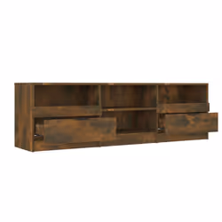 vidaXL TV Cabinet Engineered Wood Entertainment Centre Furniture Multi Colours - smoked oak - Additional view 5