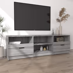 vidaXL TV Cabinet Engineered Wood Entertainment Centre Furniture Multi Colours - grey sonoma - Additional view 3