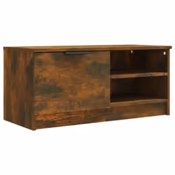 vidaXL 1/2x TV Cabinet Engineered Wood Media Unit HiFi Cabinet Multi Colours - smoked oak, 1