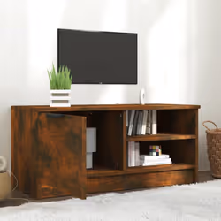 vidaXL 1/2x TV Cabinet Engineered Wood Media Unit HiFi Cabinet Multi Colours - smoked oak, 1 - Additional view 4