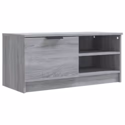 vidaXL 1/2x TV Cabinet Engineered Wood Media Unit HiFi Cabinet Multi Colours - grey sonoma, 1