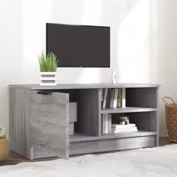 vidaXL 1/2x TV Cabinet Engineered Wood Media Unit HiFi Cabinet Multi Colours - grey sonoma, 1 - Additional view 4