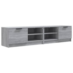 vidaXL 1/2x TV Cabinet Engineered Wood Media Unit HiFi Cabinet Multi Colours - grey sonoma, 2