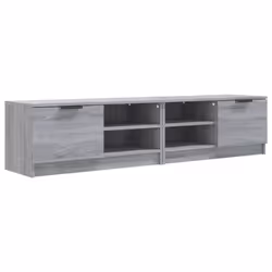 vidaXL 1/2x TV Cabinet Engineered Wood Media Unit HiFi Cabinet Multi Colours - grey sonoma, 2