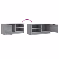 vidaXL 1/2x TV Cabinet Engineered Wood Media Unit HiFi Cabinet Multi Colours - grey sonoma, 2 - Additional view 9