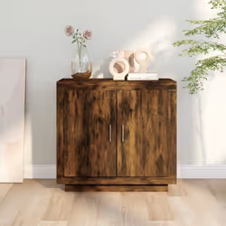 vidaXL Sideboard Engineered Wood Storage Side Cabinet Furniture Multi Colours - smoked oak