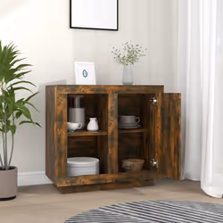 vidaXL Sideboard Side Cabinet Cupboard Home Organiser Furniture Multi Colours - smoked oak - Additional view 4