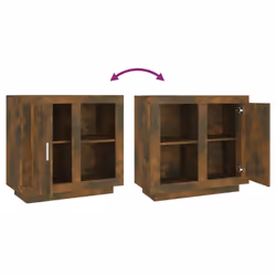 vidaXL Sideboard Side Cabinet Cupboard Home Organiser Furniture Multi Colours - smoked oak - Additional view 8