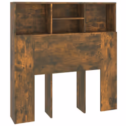 vidaXL Headboard Cabinet Bedroom Bookcase Headboard Furniture Multi Colours - smoked oak