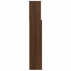 vidaXL Headboard Cabinet Bedroom Bookcase Headboard Furniture Multi Colours - brown oak - Additional view 5
