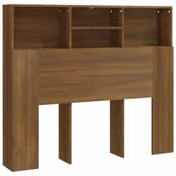 vidaXL Headboard Cabinet Bedroom Bookcase Headboard Furniture Multi Colours - brown oak