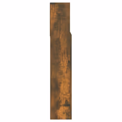 vidaXL Headboard Cabinet Bedroom Bookcase Headboard Furniture Multi Colours - smoked oak - Additional view 6