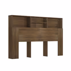 vidaXL Headboard Cabinet Bedroom Bookcase Headboard Furniture Multi Colours - brown oak