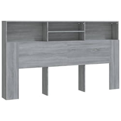 vidaXL Headboard Cabinet Bedroom Bookcase Headboard Furniture Multi Colours - grey sonoma