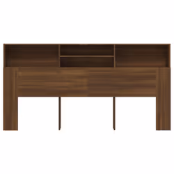 vidaXL Headboard Cabinet Bedroom Bookcase Headboard Furniture Multi Colours - brown oak