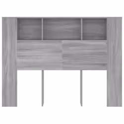 vidaXL Headboard Cabinet Bedroom Bookcase Bed Headboard Bed Backboard Cabinet - grey sonoma - Additional view 4